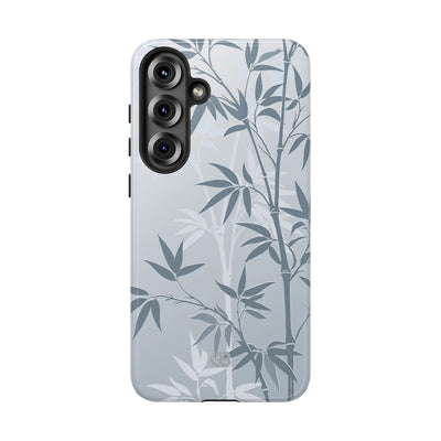 Blue Tough Phone Case for Samsung - Slate Bamboo Shadow
