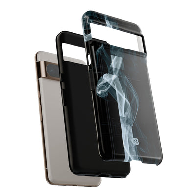 Black Tough Phone Case for Google Pixel - Arctic Vapor Grid