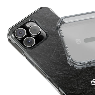 Black Impact MagSafe Phone Case for iPhone - Raw Obsidian Slate