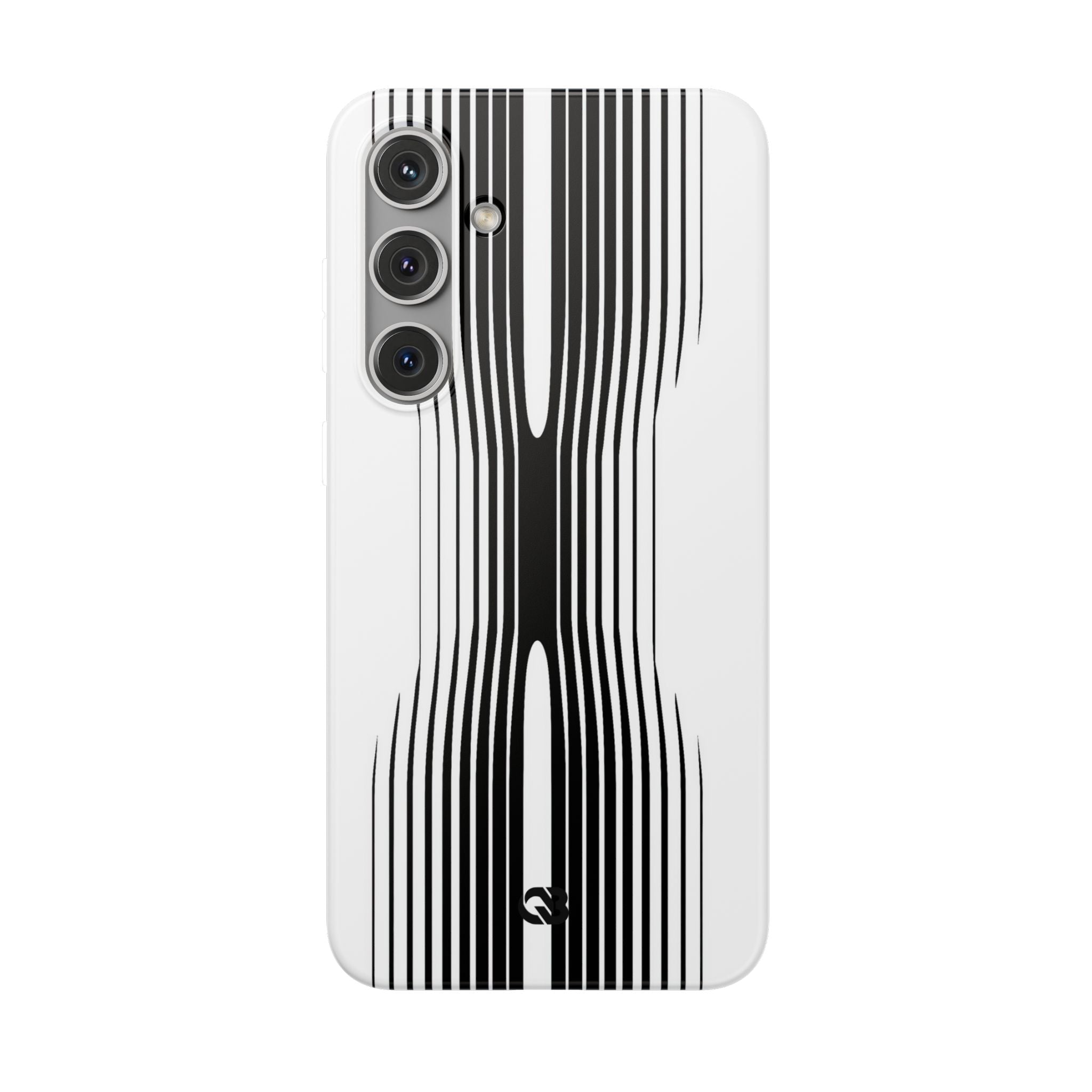 White Lite Phone Case for Samsung - Kinetic Mono Distortion