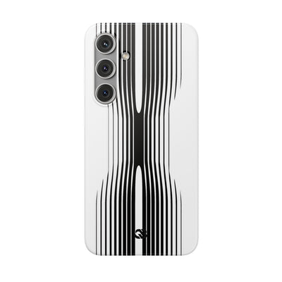 White Lite Phone Case for Samsung - Kinetic Mono Distortion