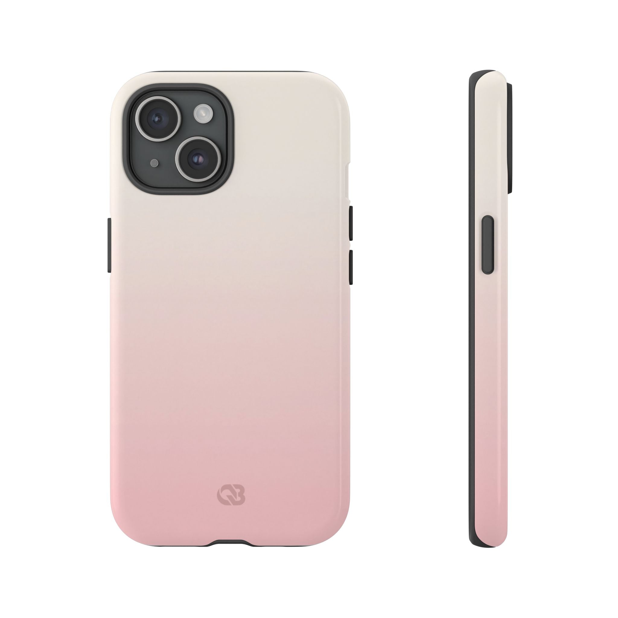 Pink Tough Phone Case for iPhone - Frosted Blush Horizon