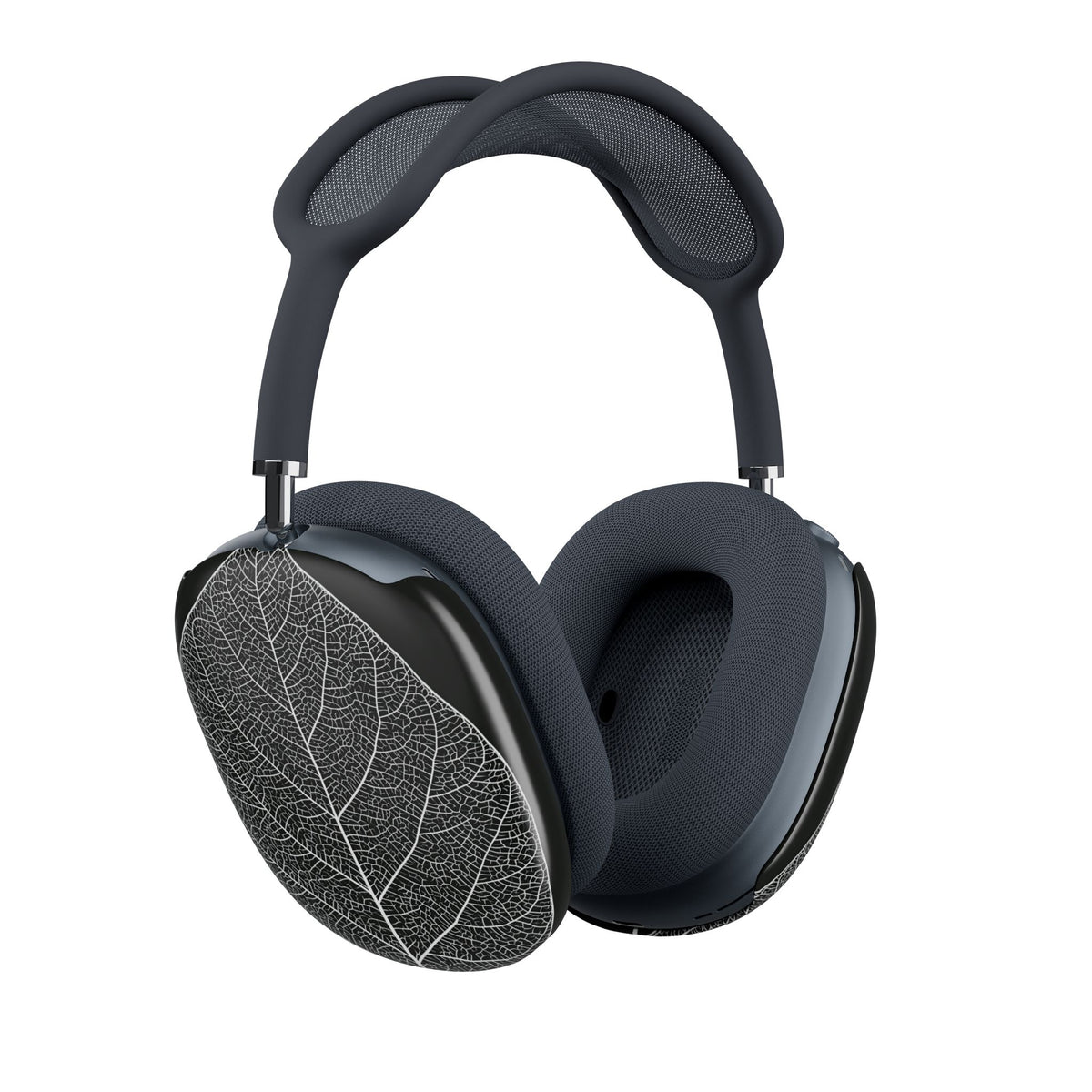 Monochrome Leaf Skeleton · Hard Case for AirPods Max · Black