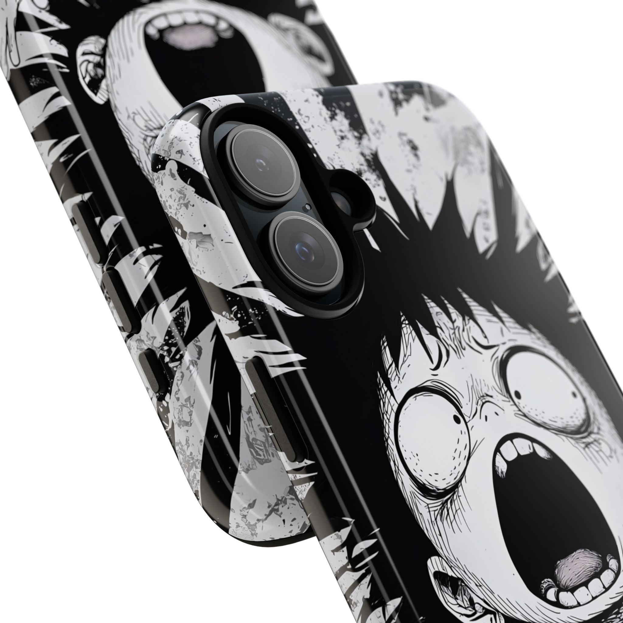 Chaotic Monochrome Scream · Tough Fundas para teléfono para iPhone