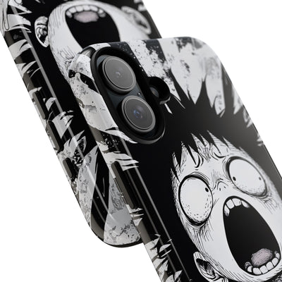 Chaotic Monochrome Scream · Tough Fundas para teléfono para iPhone