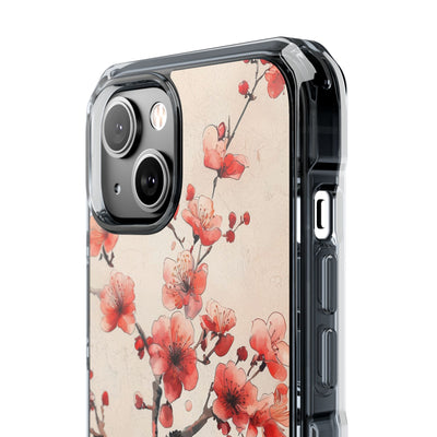 Crimson Silk Flora · Impact Handyhülle für iPhone · Magsafe