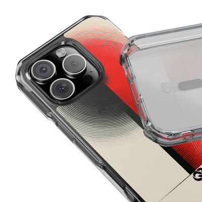 Red Impact MagSafe Phone Case for iPhone - Split Signal Red