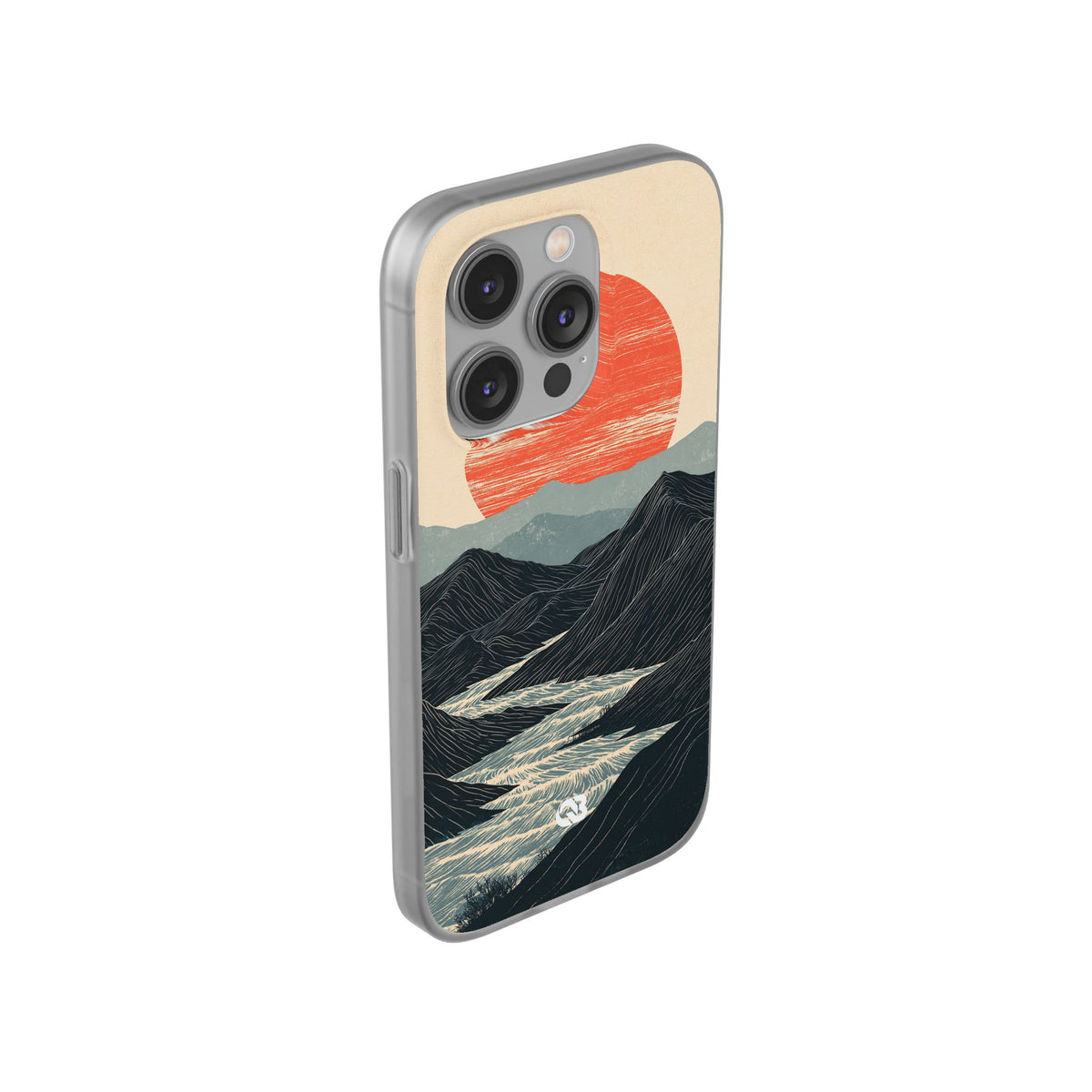 Crimson Ridge Horizon · Lite Phone Case for iPhone ·  Black