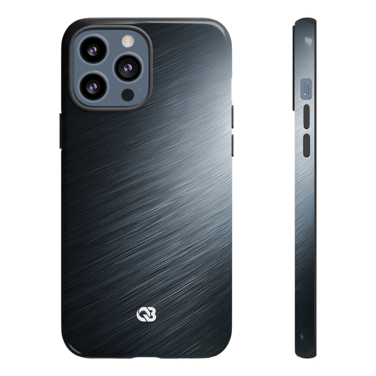 Brushed Obsidian Steel · Tough Phone Case for iPhone · Grey