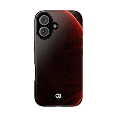 Crimson Solar Horizon · Tough Phone Case for iPhone · Red