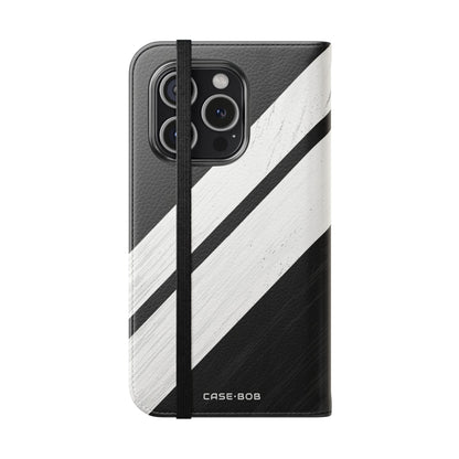 Striped Texture - iPhone 15 Pro Case - Wallet