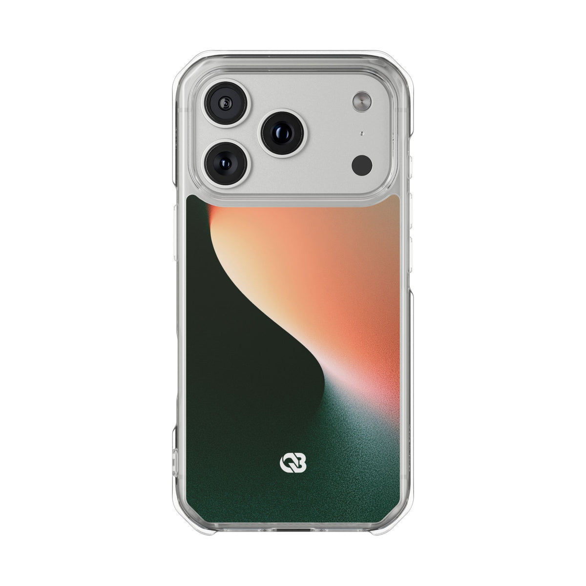 Luminous Arc · Clear Impact Magnetic Phone Case for iPhone · Green