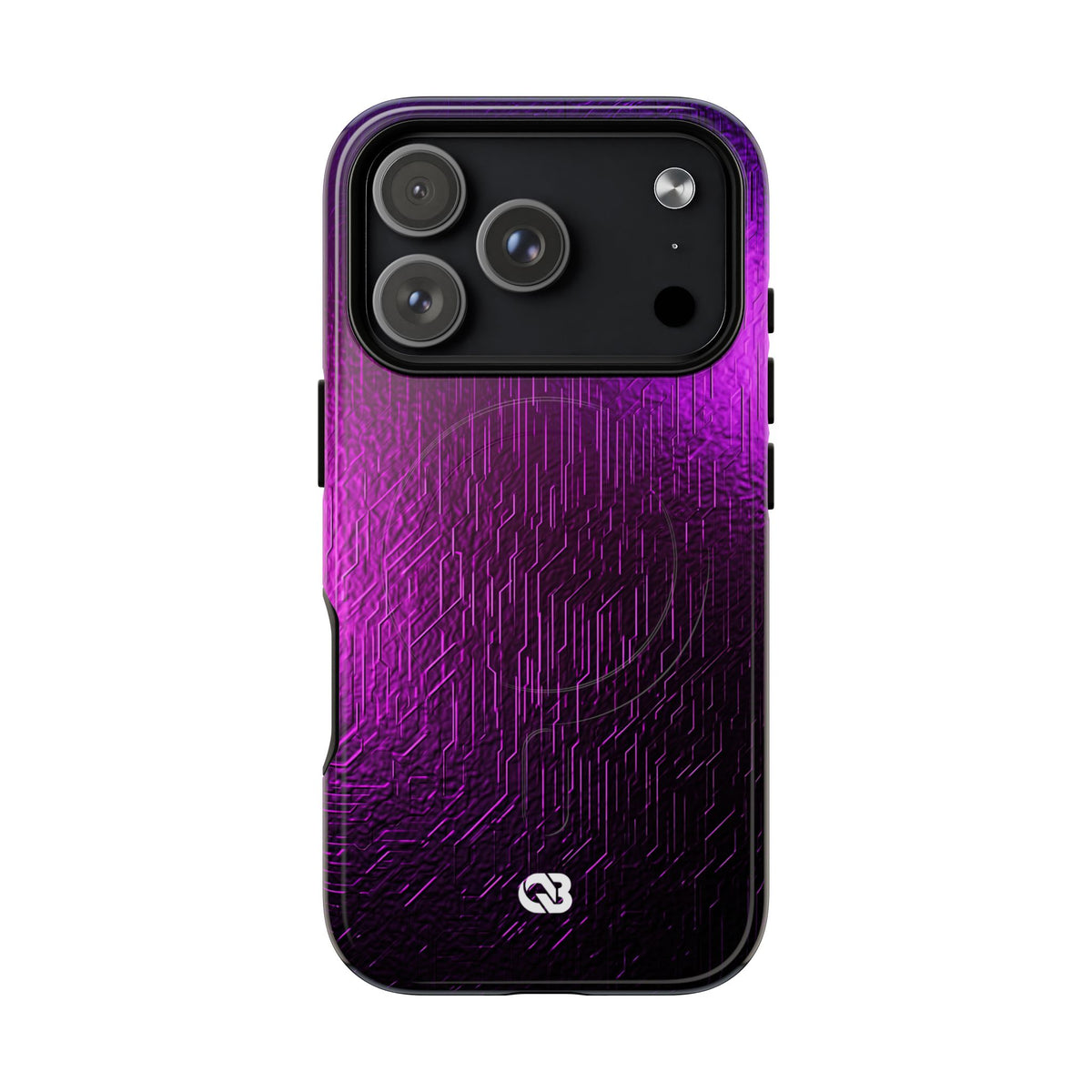 Violet Cyber Circuit · Tough 2.0 Magnetic Phone Case for iPhone · Purple