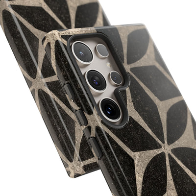 Concrete Mosaic Star · Tough Phone Case for Samsung · Black