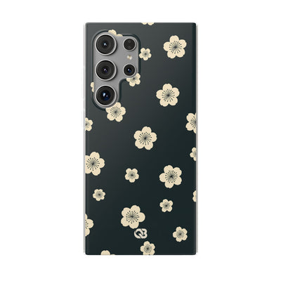 Teal Lite Phone Case for Samsung - Obsidian Cream Petals