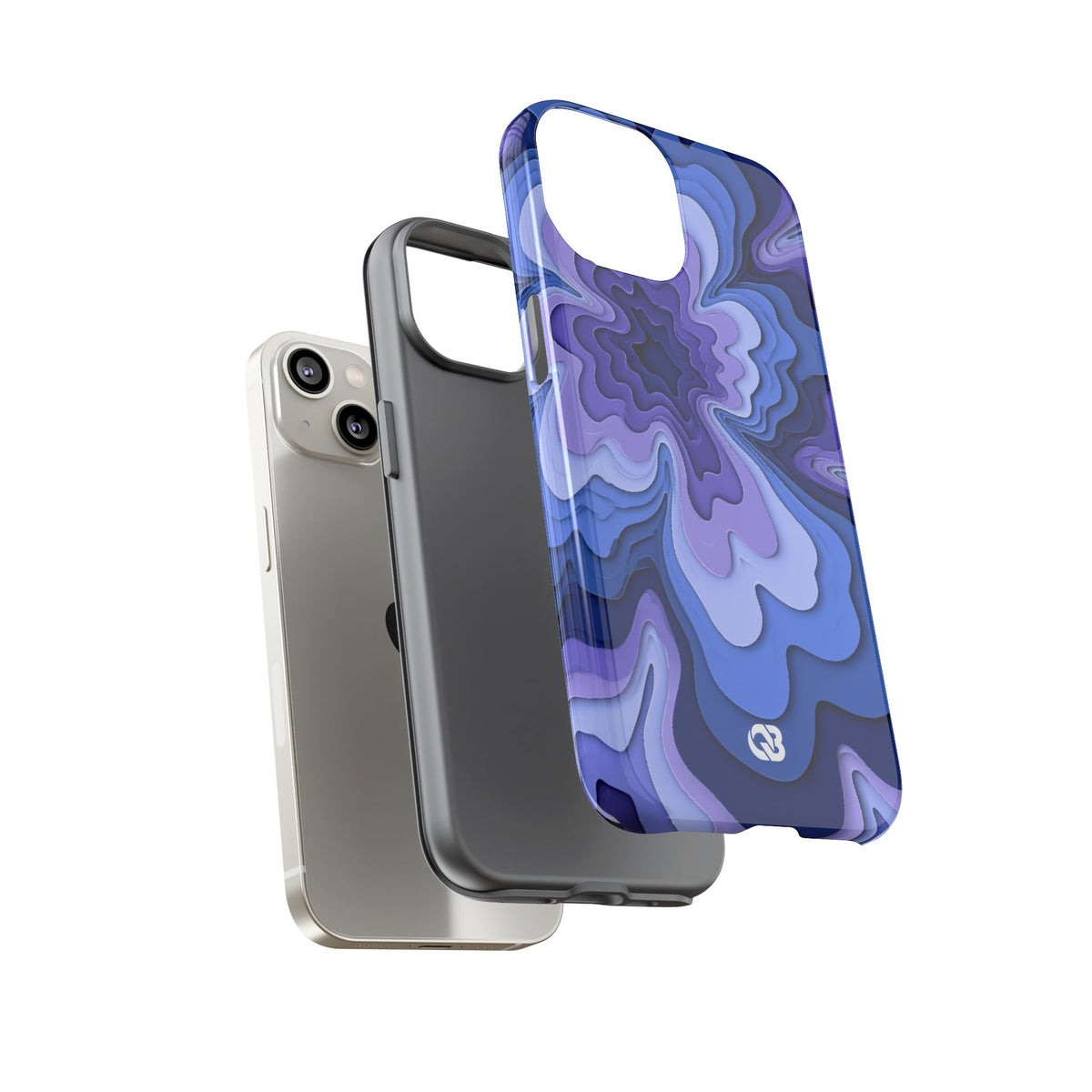 Periwinkle Strata Bloom · Tough Phone Case for iPhone · Purple