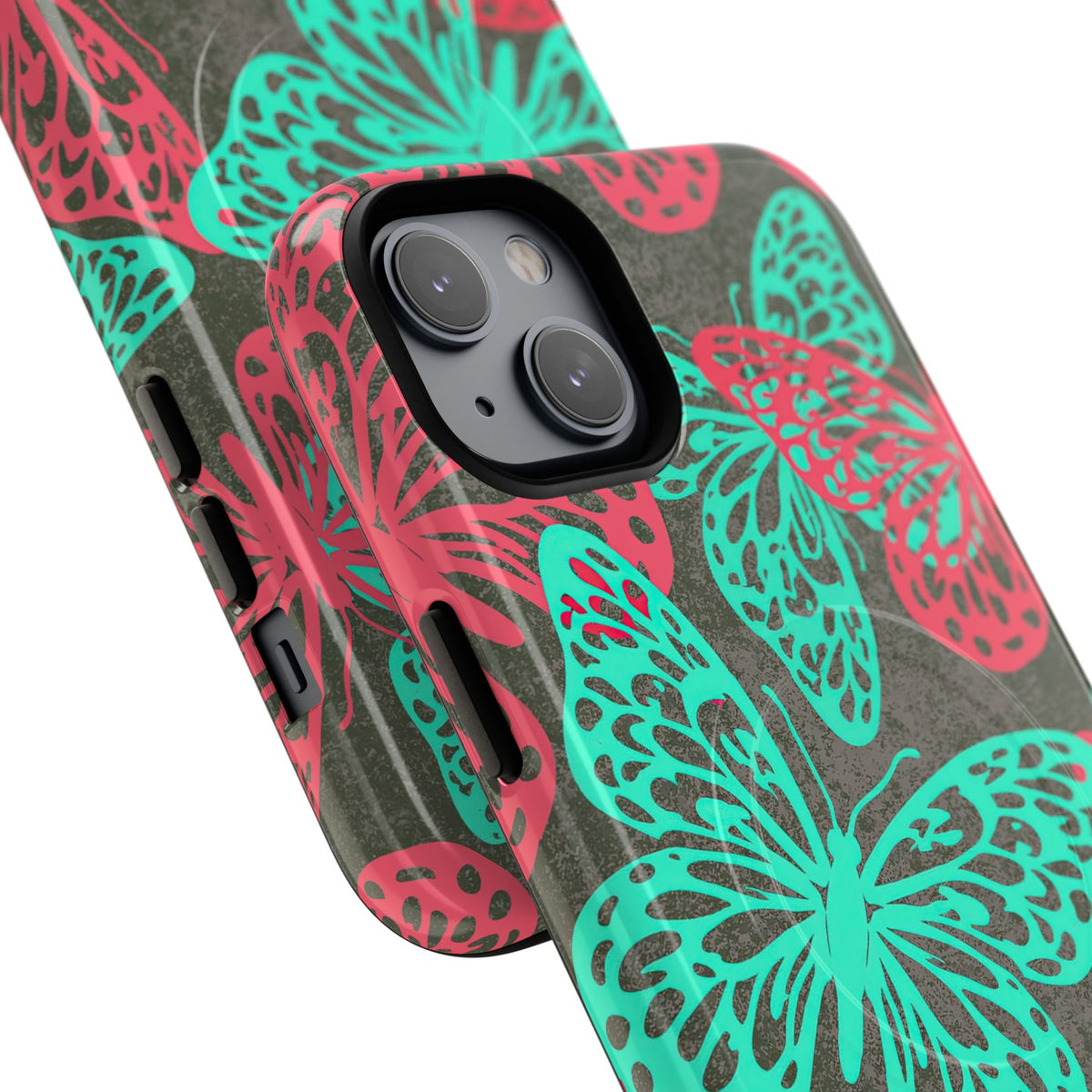 Electric Papillon · Tough 2.0 Magnetic Phone Case for iPhone · Pink