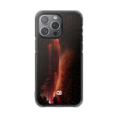 Luminous Monolith · Clear Impact Magnetic Phone Case for iPhone · Black