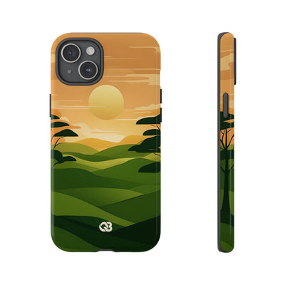Verdant Horizon Sun · Tough Phone Case for iPhone