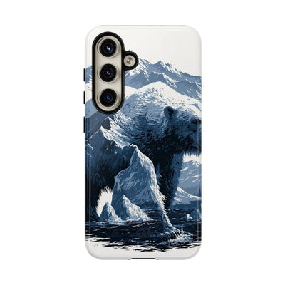 Fjord Summit Bear · Tough Phone Case for Samsung · Blue