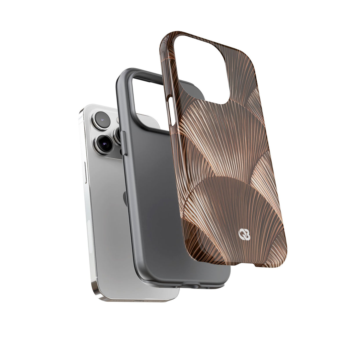 Rose Gilded Fan · Tough Phone Case for iPhone · Gold