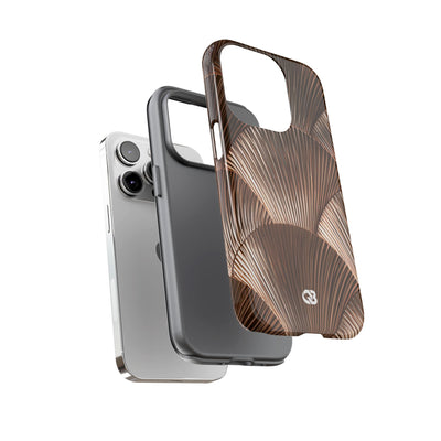 Rose Gilded Fan · Tough Phone Case for iPhone · Gold