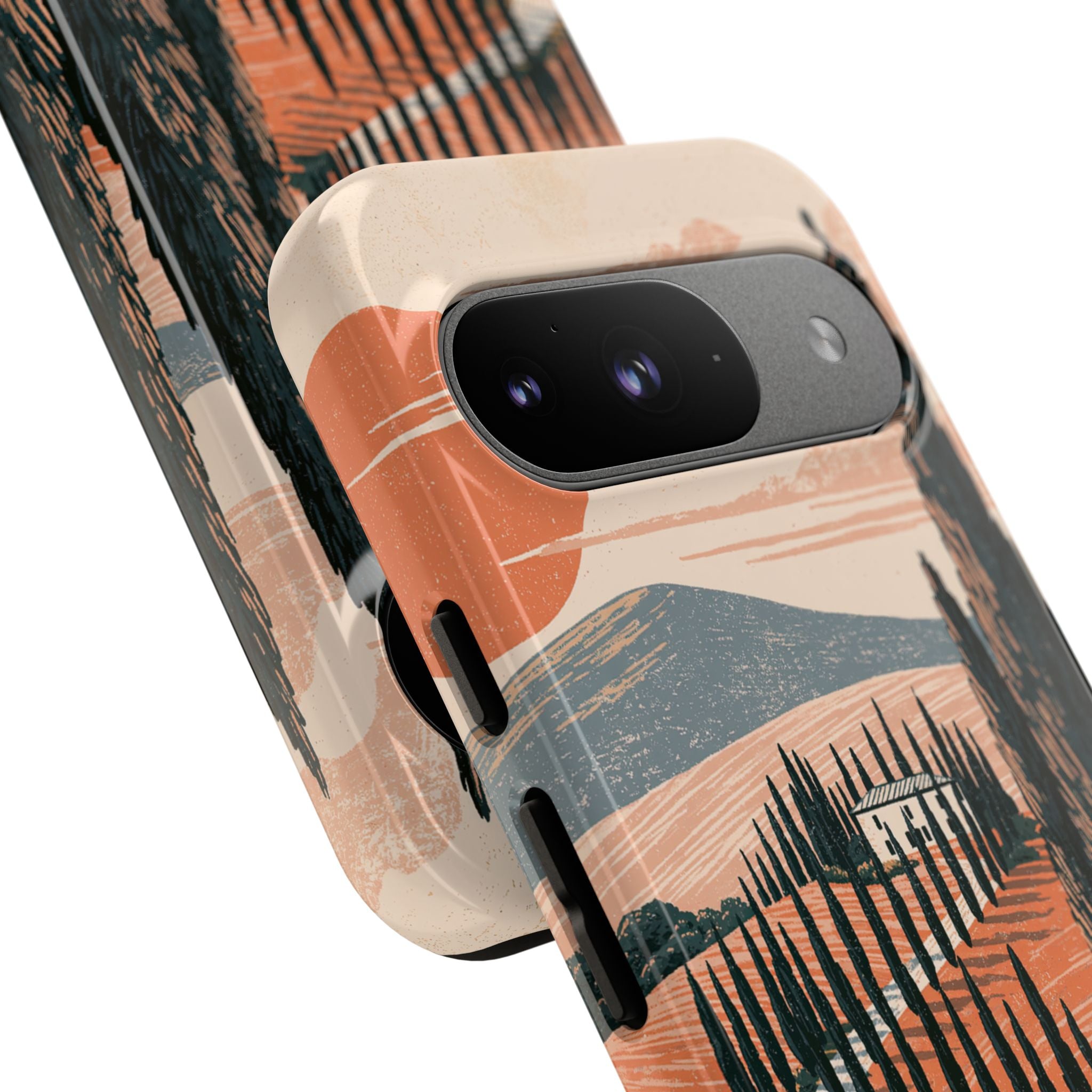 Orange Tough Phone Case for Google Pixel - Terracotta Ridge Trail