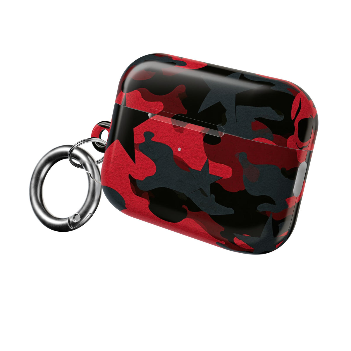 Crimson Skull Camo · Hard Case for AirPods & AirPods Pro · Red