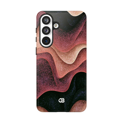 Rose Contour Waves · Tough Phone Case for Samsung · Pink