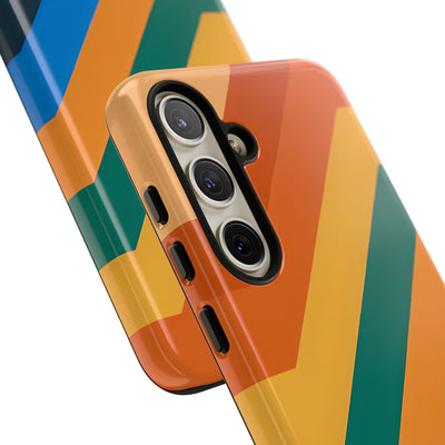 Retro Ridge Lines · Tough Phone Case for Samsung