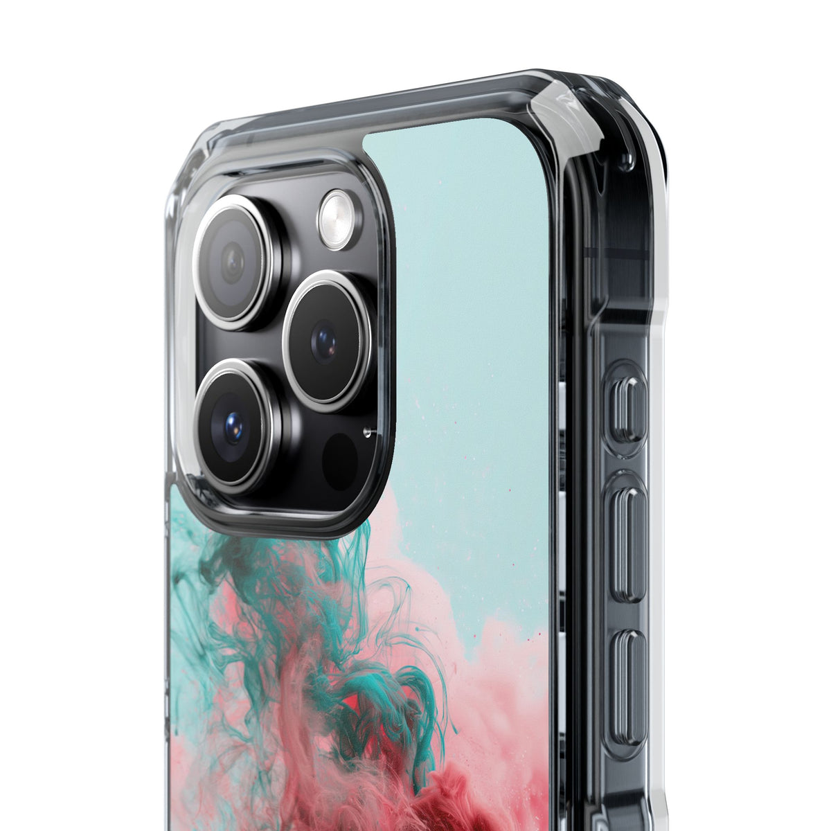 Sonic Bloom · Clear Impact Magnetic Phone Case for iPhone · Red