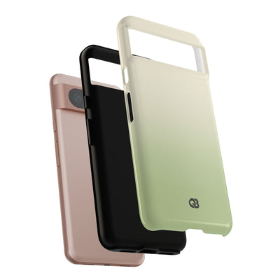 Green Tough Phone Case for Google Pixel - Bone Sage Fade