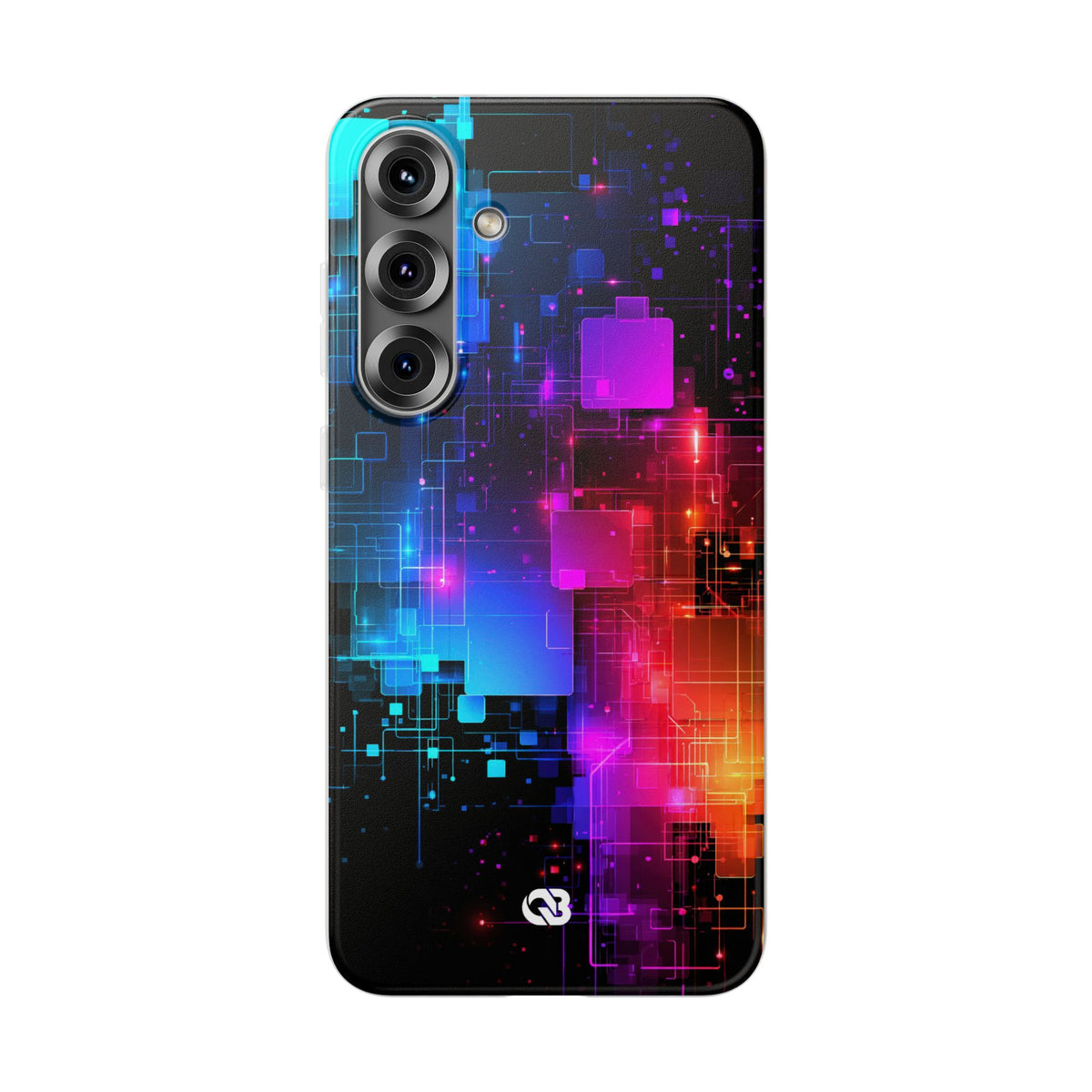 Spectral Circuit Grid · Lite Phone Case for Samsung · Black