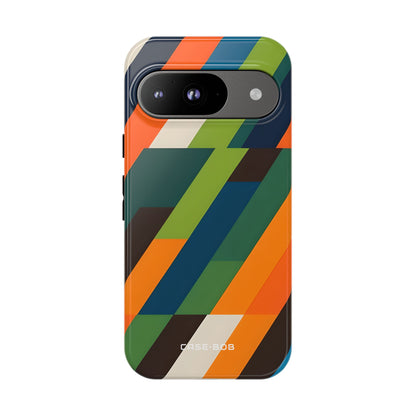 Diagonal Blaze Google Pixel 9 Case - Tough