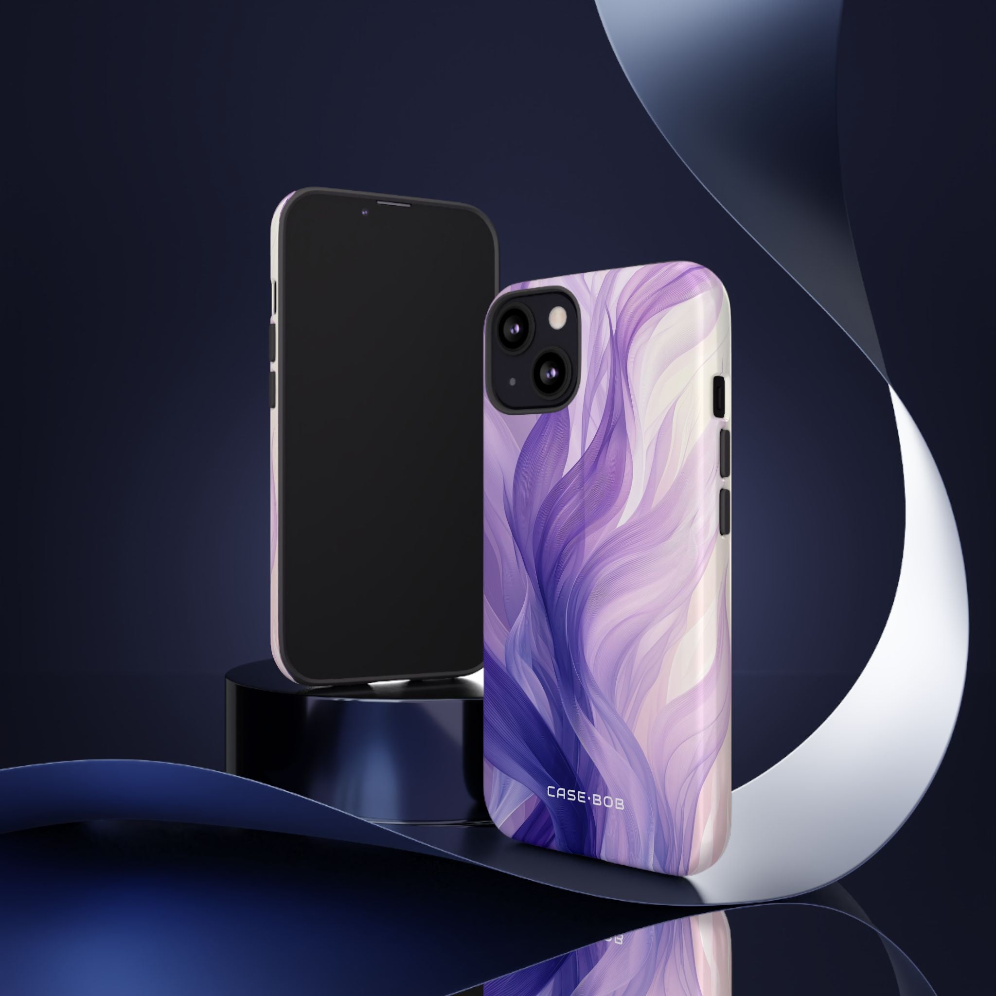 Paars lintgolven iPhone 13 hoesje - Tough