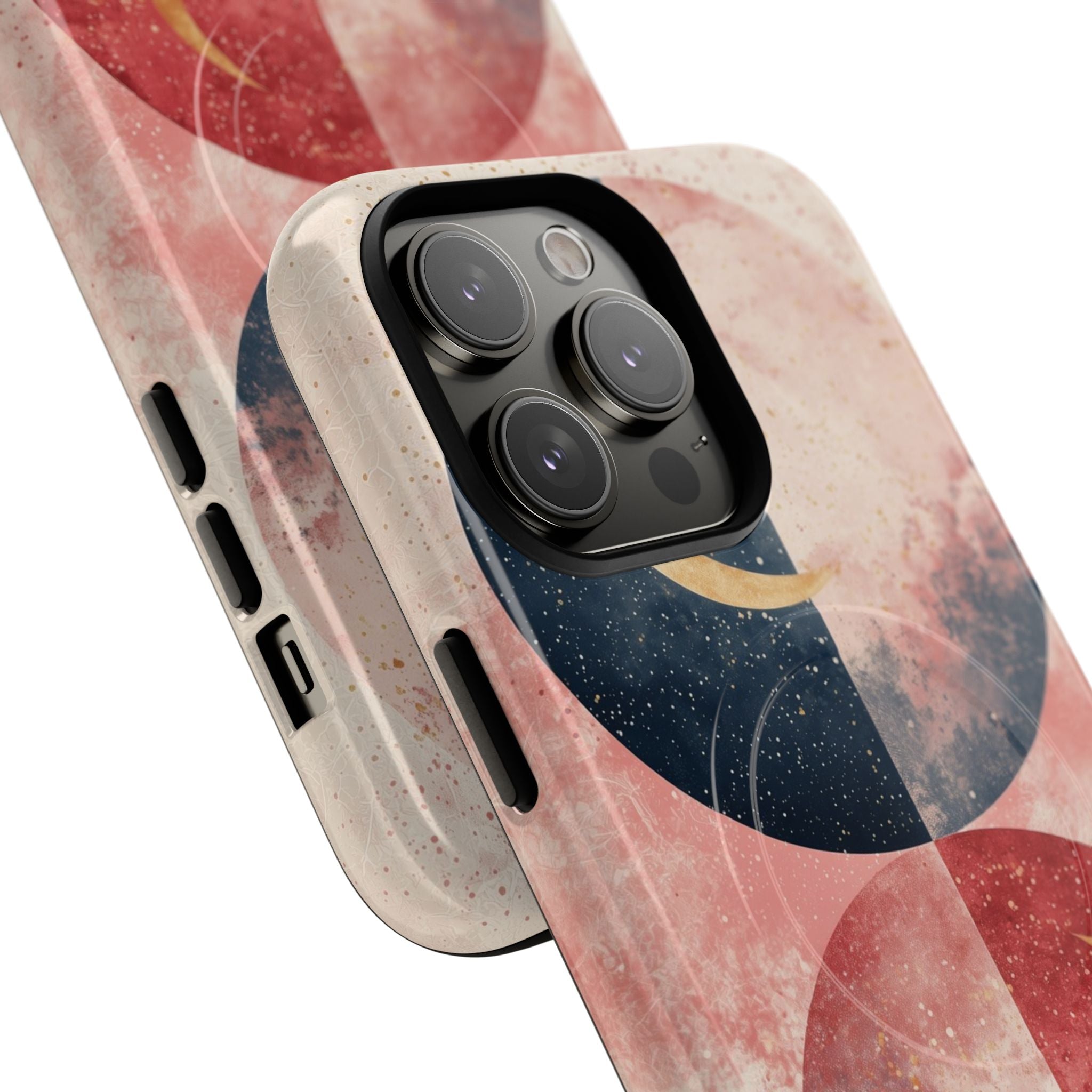 Golden Crescent Circles iPhone 14 Pro Max Case - Tough+