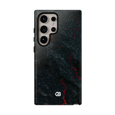 Crimson Rift · Tough Phone Case for Samsung · Black