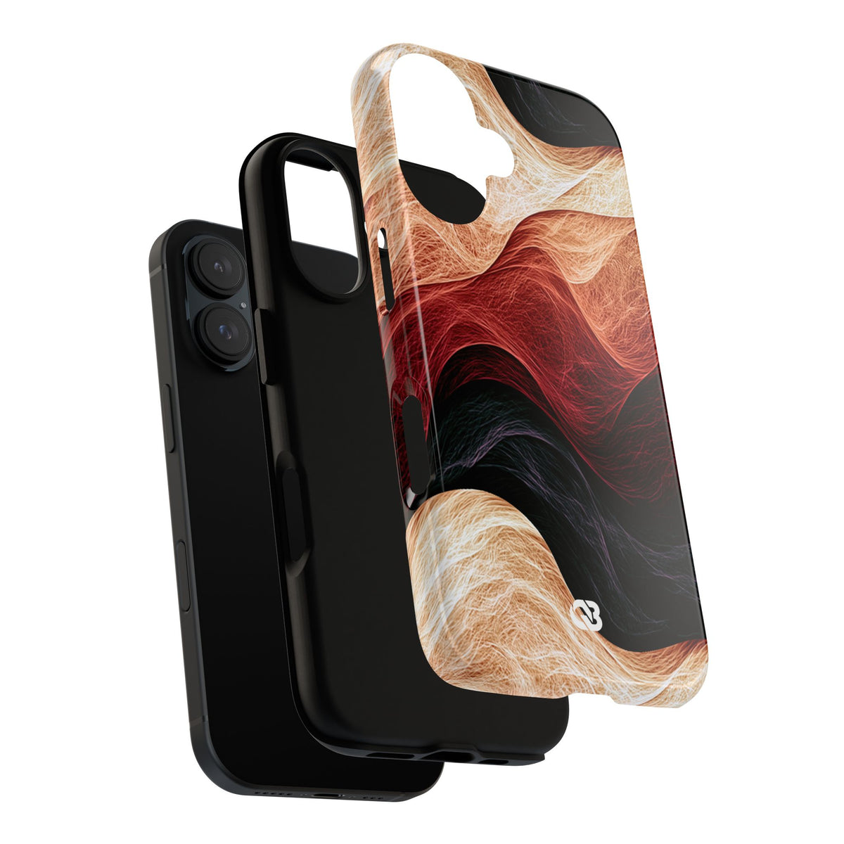 Ember Wave Dispersion · Tough Phone Case for iPhone · Red