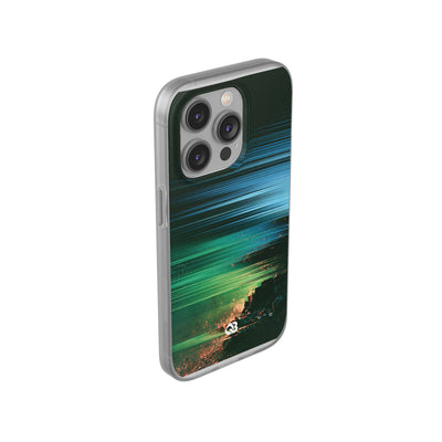 Digital Shoreline Drift · Lite Phone Case for iPhone ·  Teal