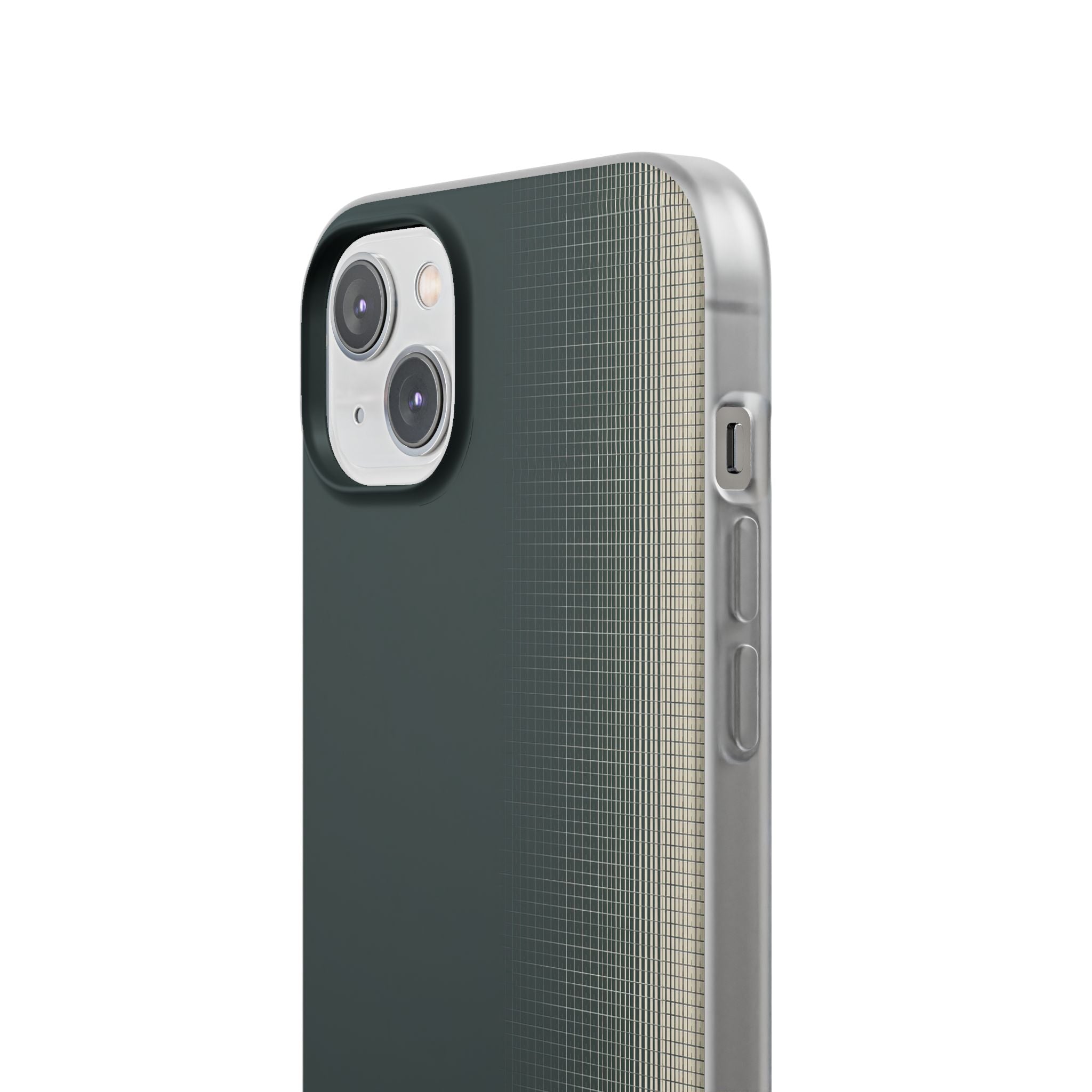 Grey Lite Phone Case for iPhone - Charcoal Tech Grid