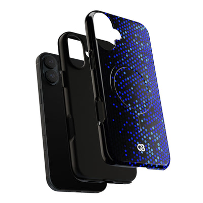 Cobalt Hex Dispersion · Tough 2.0 Magnetic Phone Case for iPhone · Blue