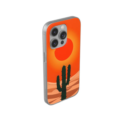 Scorched Saguaro Sunset · Soft Phone Case for iPhone