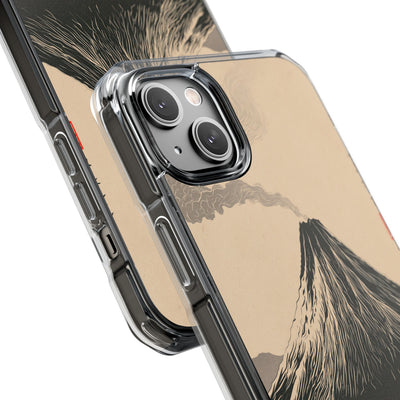Beige Impact MagSafe Phone Case for iPhone - Obsidian Ink Summit