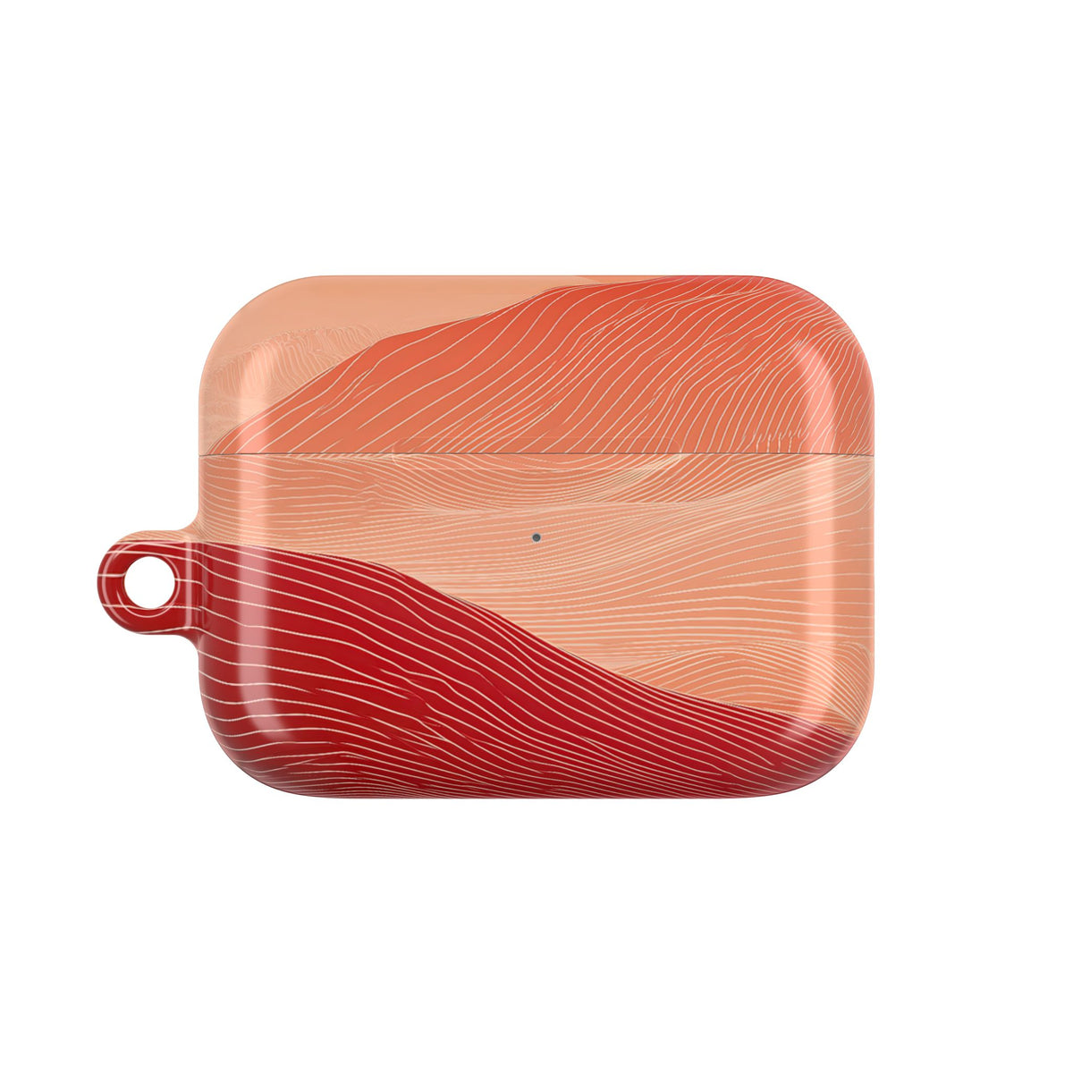 Crimson Horizon · Hard Case for AirPods & AirPods Pro · Red