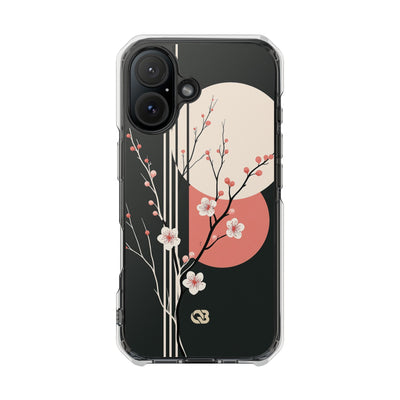Black Impact MagSafe Phone Case for iPhone - Kyoto Midnight Blossom