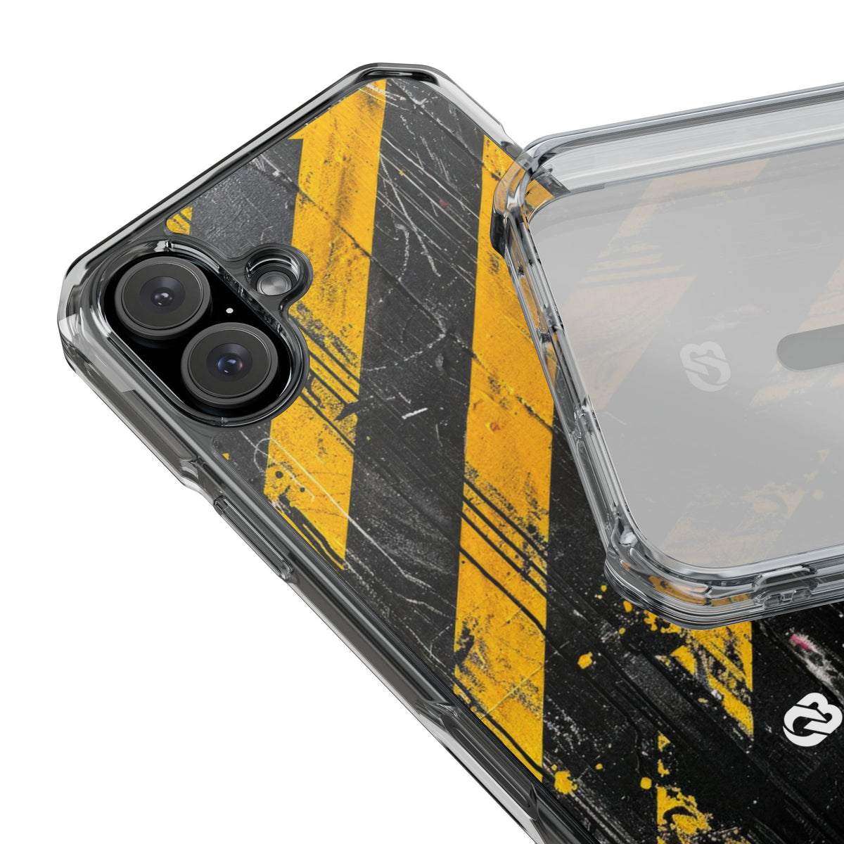 Urban Hazard Decay · Clear Impact Magnetic Phone Case for iPhone · Black