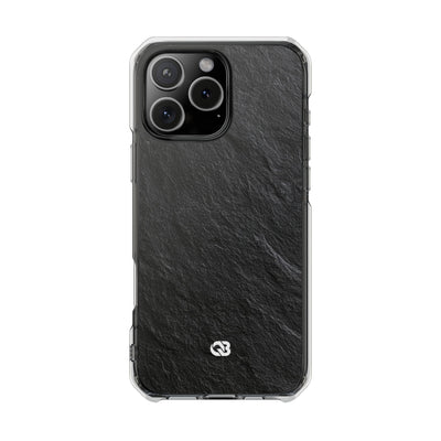 Obsidian Slate · Clear Impact Magnetic Phone Case for iPhone ·  Black