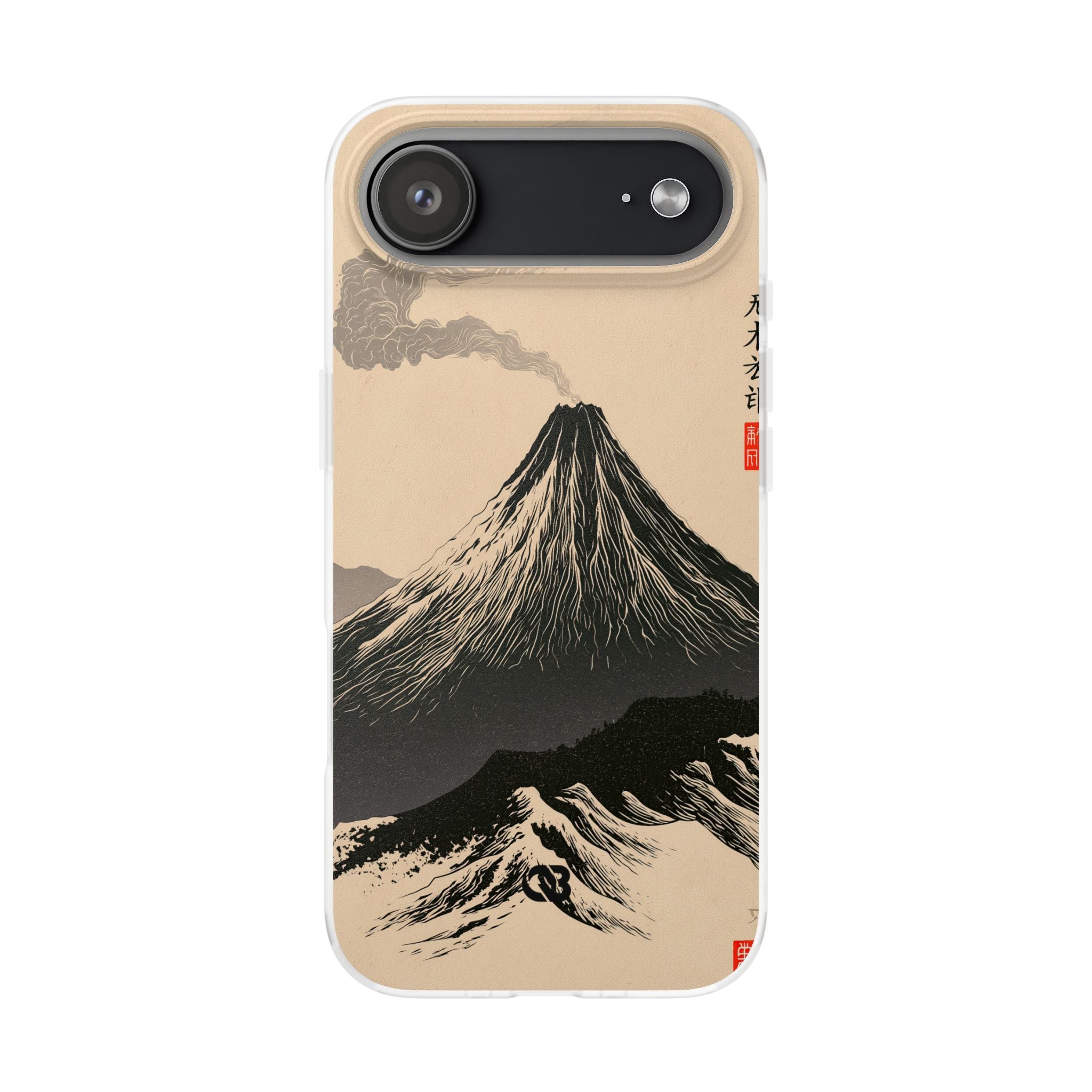 Beige Lite Phone Case for iPhone - Obsidian Ink Summit