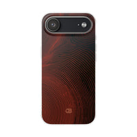 Red Lite Phone Case for iPhone - Terracotta Nerve Map