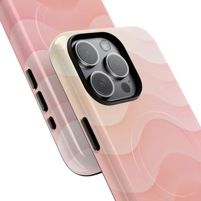 Blush Horizon Waves · Tough 2.0 Magnetic Phone Case for iPhone · Pink